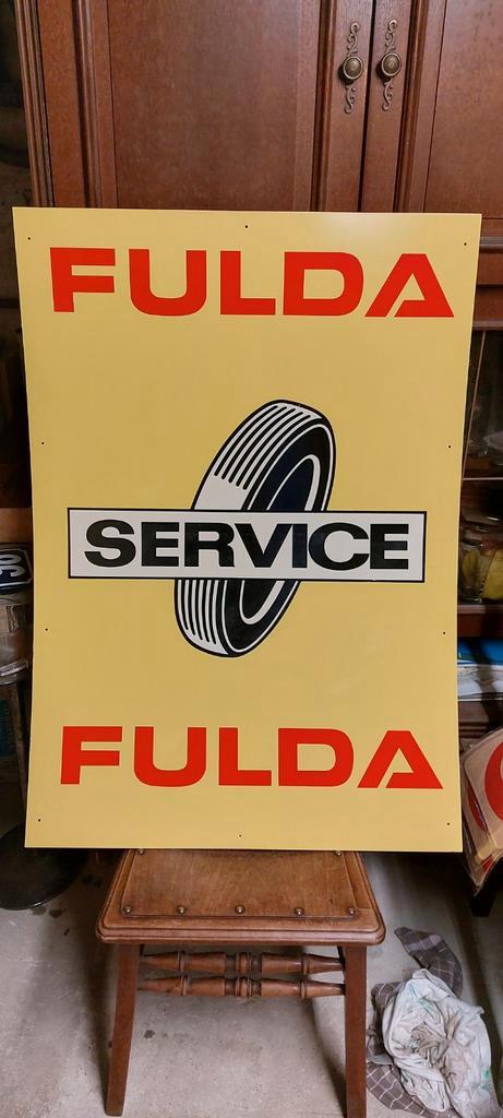 Panneau PVC original FULDA TIRE SERVICE., Collections, Marques & Objets publicitaires, Comme neuf, Panneau publicitaire, Enlèvement ou Envoi