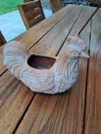 Decoratieve bloempot haan, Tuin en Terras, Ophalen of Verzenden, Zo goed als nieuw