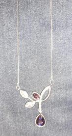 Paarse kettinghanger met strass, Ophalen of Verzenden, Nieuw, Wit, Met strass