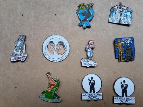 Pins van de jaren 90, o.a. van Star Wars, James Bond, Zorro, Verzamelen, Speldjes, Pins en Buttons, Zo goed als nieuw, Speldje of Pin