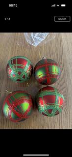 Kerstballen rood/groen, Ophalen of Verzenden, Zo goed als nieuw