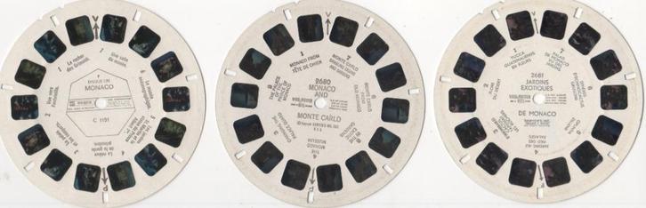 View-master Monaco Monte Carlo 3 verschillende schijven, Antiek en Kunst, Antiek | Speelgoed, Ophalen of Verzenden