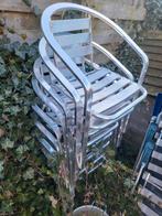 8 aluminium licht gewicht terrasstoelen tuinstoelen, Tuin en Terras, Ophalen, Aluminium