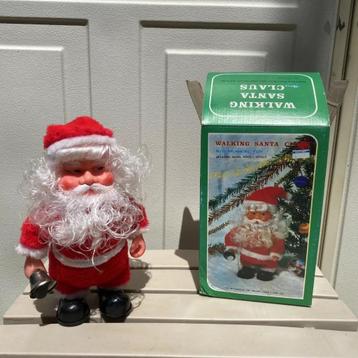 Vintage Walking Santa Claus with Bell and Music beschikbaar voor biedingen