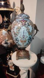 Chinese porseleinen en bronzen vaas,h 41 cm, Ophalen