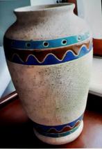 Vase beige 30cm, Antiek en Kunst, Antiek | Keramiek en Aardewerk, Ophalen of Verzenden