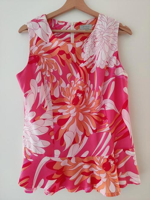 Kleurrijke top met roze tinten maat 40, Kleding | Dames, Topjes, Zo goed als nieuw, Maat 38/40 (M), Roze, Ophalen of Verzenden