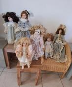 Lot 6 vintage porseleinen poppen uit 1970, Ophalen, Zo goed als nieuw