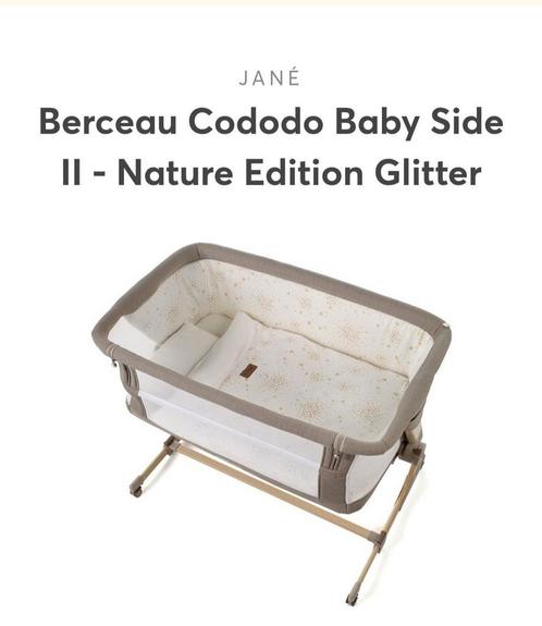 Cododo Baby Side II wieg - Nature Edition Glitter, Kinderen en Baby's, Babywiegjes en Ledikanten, Zo goed als nieuw, Wieg, Ophalen
