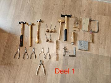 Diverse gereedschap voor goudsmid edelsmid zilversmid beschikbaar voor biedingen