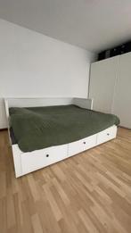 Lit banquette 2 places (structure), blanc, 80x200 cm, Huis en Inrichting, Slaapkamer | Bedden, Ophalen, Wit, Tweepersoons, 200 cm
