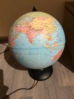 Licht gevende wereldbol, Huis en Inrichting, Woonaccessoires | Wereldbollen, Ophalen, Verlicht, Zo goed als nieuw