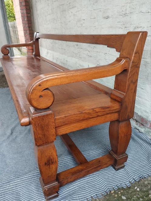 Mooie zware zitbank / hallbank.... 1m80....0478028005, Antiek en Kunst, Antiek | Meubels | Stoelen en Sofa's, Ophalen of Verzenden