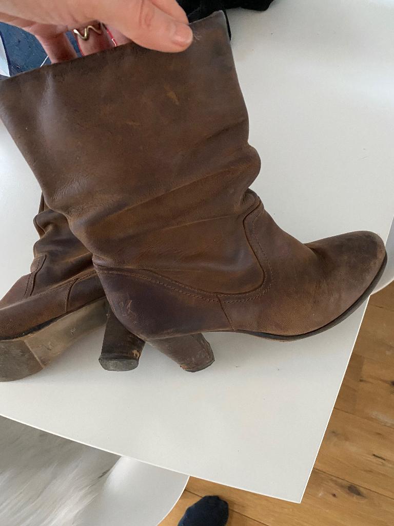 Lage laarsjes 41, Bruin, Lage of Enkellaarzen, Ophalen of Verzenden, Gedragen