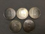 5x 250 francs 1976 zilver, Postzegels en Munten, Ophalen of Verzenden, Zilver, Zilver