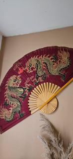 Japanse waaier vintage draak, Huis en Inrichting, Ophalen of Verzenden, Zo goed als nieuw