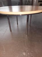 Table ronde 1m cadre et pied en inox, Maison & Meubles, Enlèvement ou Envoi