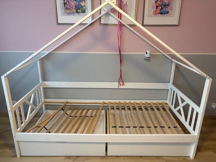 Kinderbed 1persoons, Kinderen en Baby's, Kinderkamer | Bedden, Zo goed als nieuw, Ophalen