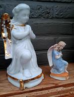 2 antieke, knielende engelen, Ophalen of Verzenden