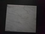 Mooie wit-grijze marmeren plaat., Doe-het-zelf en Bouw, Platen en Panelen, Ophalen, Zo goed als nieuw