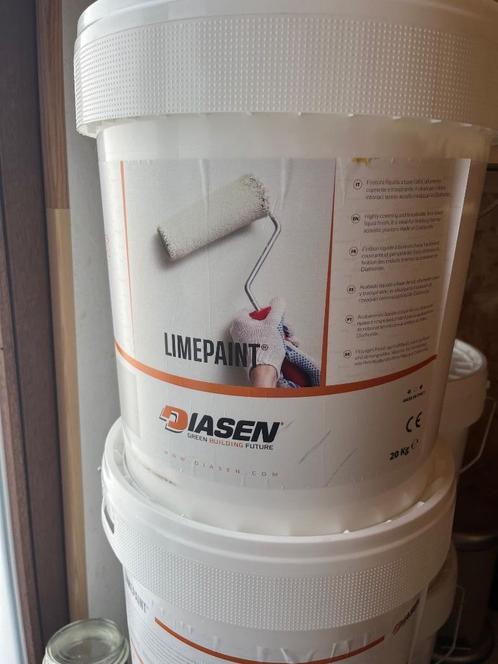 🌱ECOLOGISCHE KALKVERF   6,90€/L, Doe-het-zelf en Bouw, Verf, Beits en Lak, Nieuw, Verf, 20 liter of meer, Wit, Ophalen