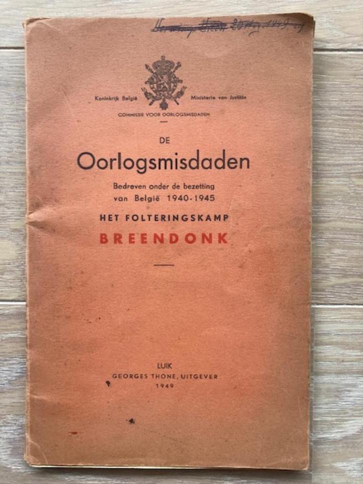 Oorlogsmisdaden - Folteringskamp Breendonk, Boeken, Geschiedenis | Nationaal, Verzenden
