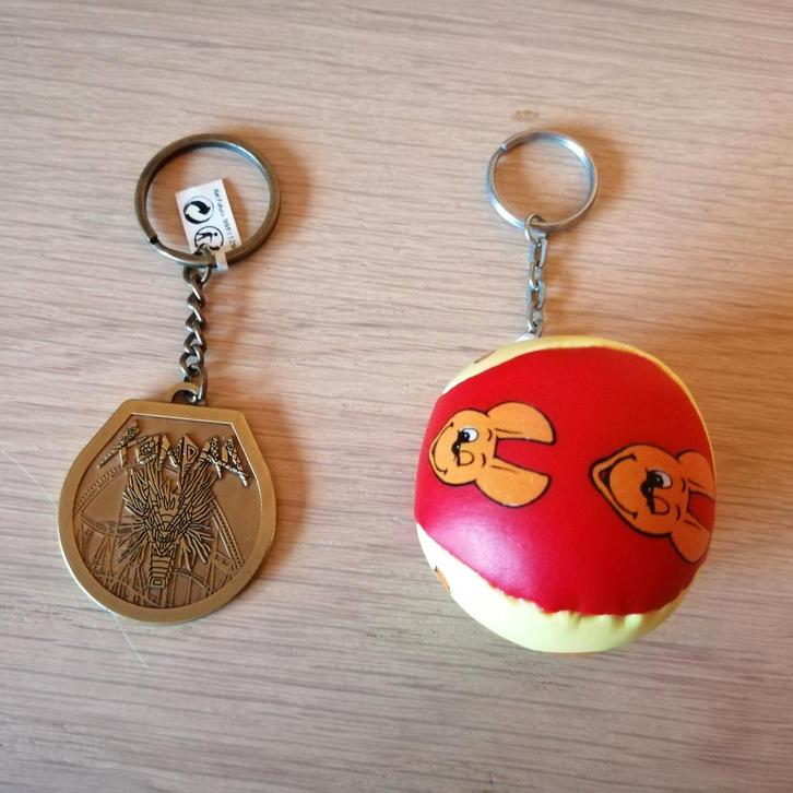 2 sleutelhangers Walibi, Collections, Porte-clés, Comme neuf, Enlèvement ou Envoi