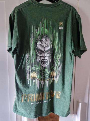 Primitive (Marvel) t-shirt + Volcom t-shirt (skatewear) beschikbaar voor biedingen