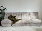 Vintage elementenbank modular sofa jaren 70, Ophalen, Zo goed als nieuw, Stof, Vintage seventies