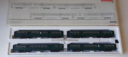 SNCB/NMBS MARKLIN TYPE M2-HO SET VOOR WOON-WERKVERKEER, Hobby en Vrije tijd, Modeltreinen | H0, Gebruikt, Treinset, Wisselstroom