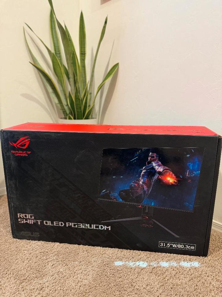 Écran Asus Rog Swift QD-Oled 4K 240hz PG32UCDM, Informatique & Logiciels, Moniteurs, Comme neuf, 201 Hz ou plus, DisplayPort, DVI
