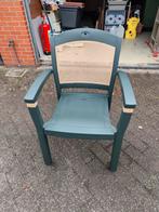 4 tuinstoelen stapelbaar, Ophalen, Gebruikt, Stapelbaar