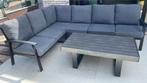 Aluminium Loungeset met kussens en hoge tafel, Tuin en Terras, Tuinsets en Loungesets, Ophalen, Zo goed als nieuw, Aluminium, Loungeset