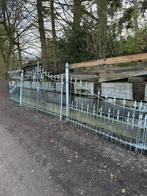 Verzinkte ijzeren poorten en hekwerk – totaal 25 meter, Tuin en Terras, Ophalen, Zo goed als nieuw