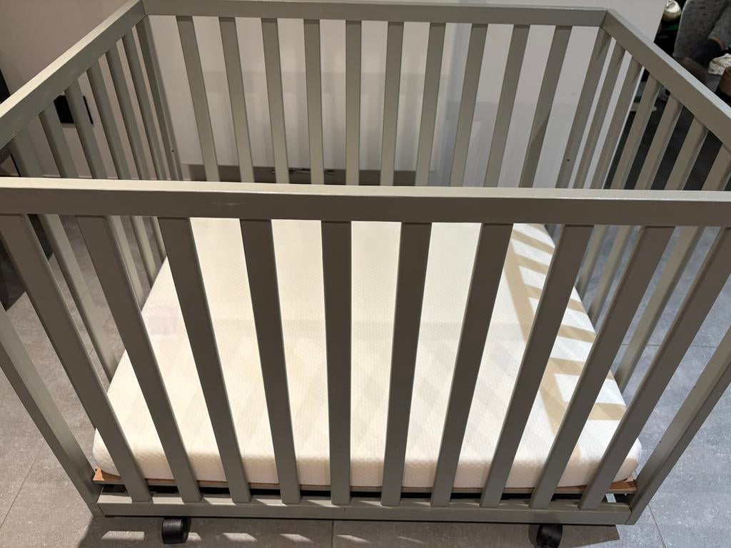 Baby Park “Aline” - grijs - ZGAN, Enlèvement, Comme neuf, Carré, Roulettes