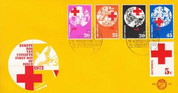 1972 - NEDERLAND - FDC Rode Kruis [SG 1156/1160] beschikbaar voor biedingen