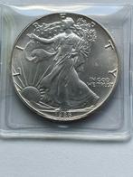 Zilveren munt1oz American Silver Eagle 1986, Postzegels en Munten, Munten | Amerika, Ophalen of Verzenden, Losse munt, Zilver