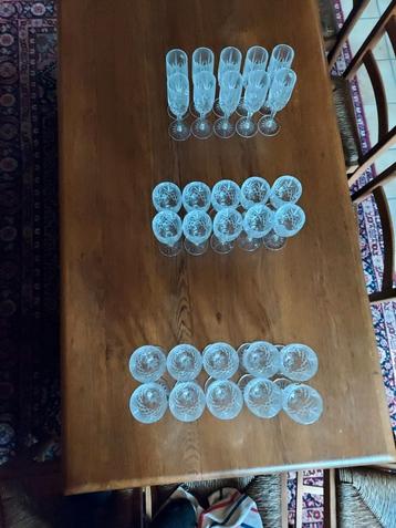 Set van 30 Kristallen Glazen - Cristal d'Arques Frankrijk beschikbaar voor biedingen