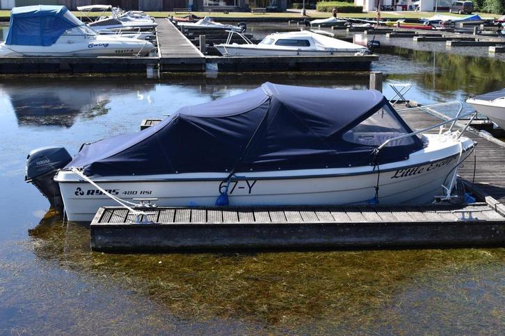 Sloep Ryds 480 / 20pk Yamaha. Met pega Trailer, Watersport en Boten, Sloepen, Zo goed als nieuw, 10 tot 30 pk, 3 tot 6 meter, Buitenboordmotor