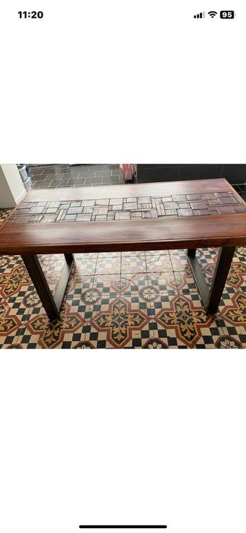 Table en acacia, Enlèvement, Comme neuf