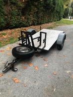 Aanhangwagen voor 2 Brommers of 2 Motorfietsen, Auto diversen, Aanhangers en Bagagewagens, Ophalen, Gebruikt