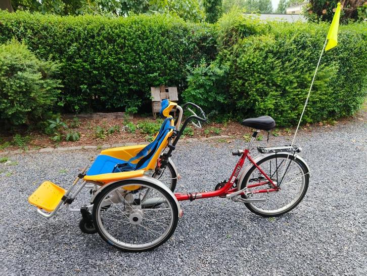Rolstoelfiets Huka The Duet, Fietsen en Brommers, Fietsen | Driewielfietsen, Zo goed als nieuw, Ophalen