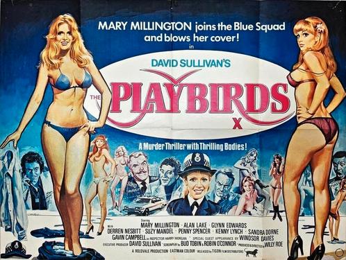 Originele filmposter The Playbirds (1978) - 100x70cm, Verzamelen, Posters, Ophalen of Verzenden