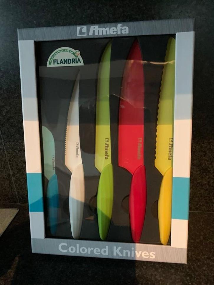 Amefa Messenset - Gekleurd - 5-delig NIEUW, Huis en Inrichting, Keuken | Servies, Nieuw, Ophalen of Verzenden