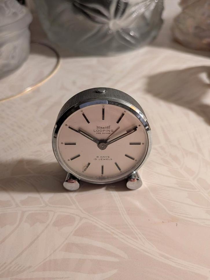 Superbe Pendulette/Réveil de Voyage Vintage Dermot Looping (, Bijoux, Sacs & Beauté, Bagues