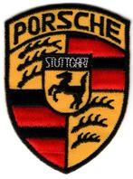 Porsche stoffen opstrijk patch embleem #2, Verzenden, Nieuw, Auto's