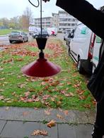 Vintage rode metalen lamp, Ophalen, Gebruikt, Metaal