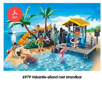playmobil 6979 vakantie-eiland met strandbar