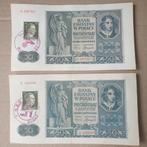 2 x 50 zloty Polen,Duitsland bezet set, Setje, Duitsland, Ophalen of Verzenden