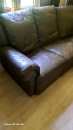 Een bruine zetel Natuzzi 3 zit met relax, Driepersoons, Leer, Ophalen of Verzenden, Zo goed als nieuw